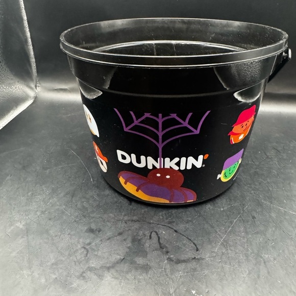Dunkin Donuts Other - Dunkin Donuts Black Halloween Munchkin Bucket 2025 No Lid / Preowned